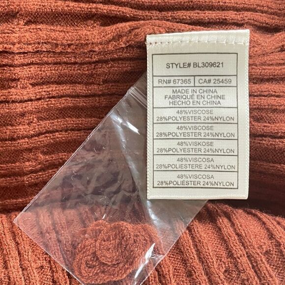BB Dakota Steve Madden Cable Knit Rust Orange Mini Skirt M NWT - Picture 9 of 15